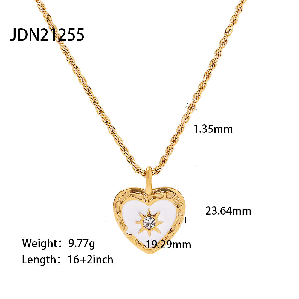 Gold Multi-Style Necklace Set - Pearl/Cross/Heart/Star Pendants (Snake/Curb Chain) Statement Jewelry for Women