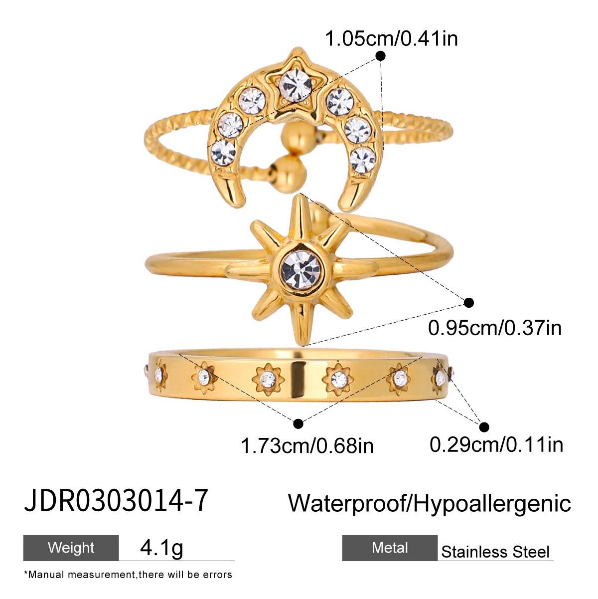 Vintage Artistic Gold Ring Set - Multi-Style Statement Rings with Gemstone & Textured Designs for Women