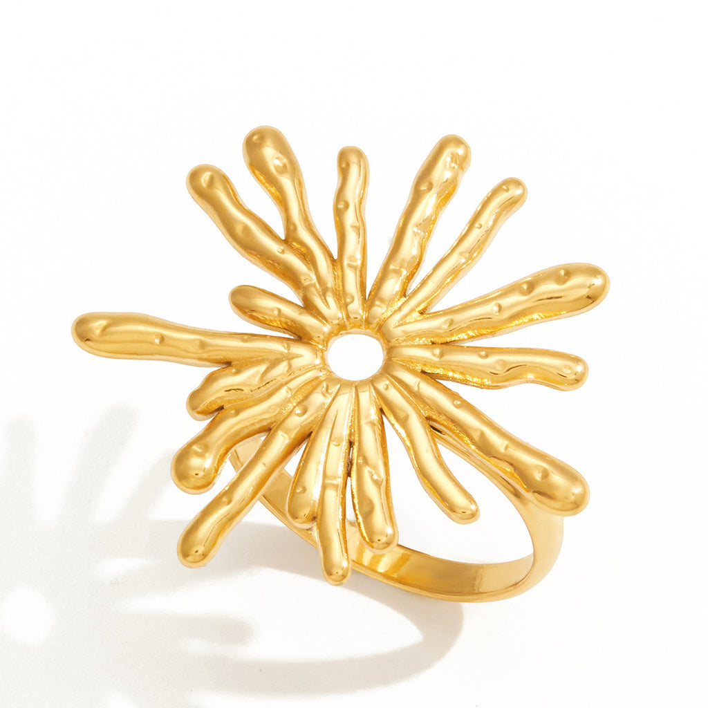 Gold Vintage Celestial Ring Set - Multi-Style Star Moon Pearl Statement Rings for Women