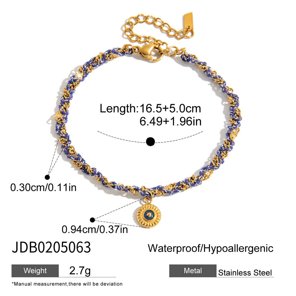 Gold Evil Eye Turquoise Jewelry Set - Layered Bracelets (Chain/Cuff) & Statement Ring | Boho Chic Statement Accessories for Women