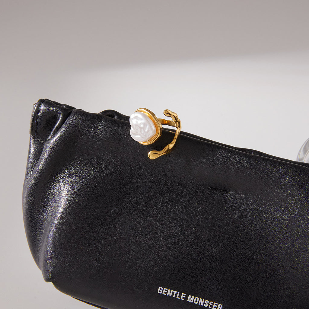 Gold Multi-Style Stackable Ring Set - Pearl/Shell/Flower/Heart/Rose Statement Jewelry for Women