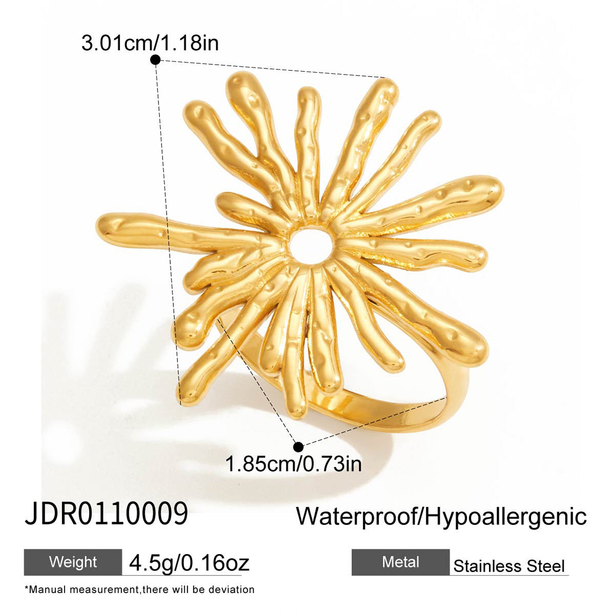 Gold Vintage Celestial Ring Set - Multi-Style Star Moon Pearl Statement Rings for Women