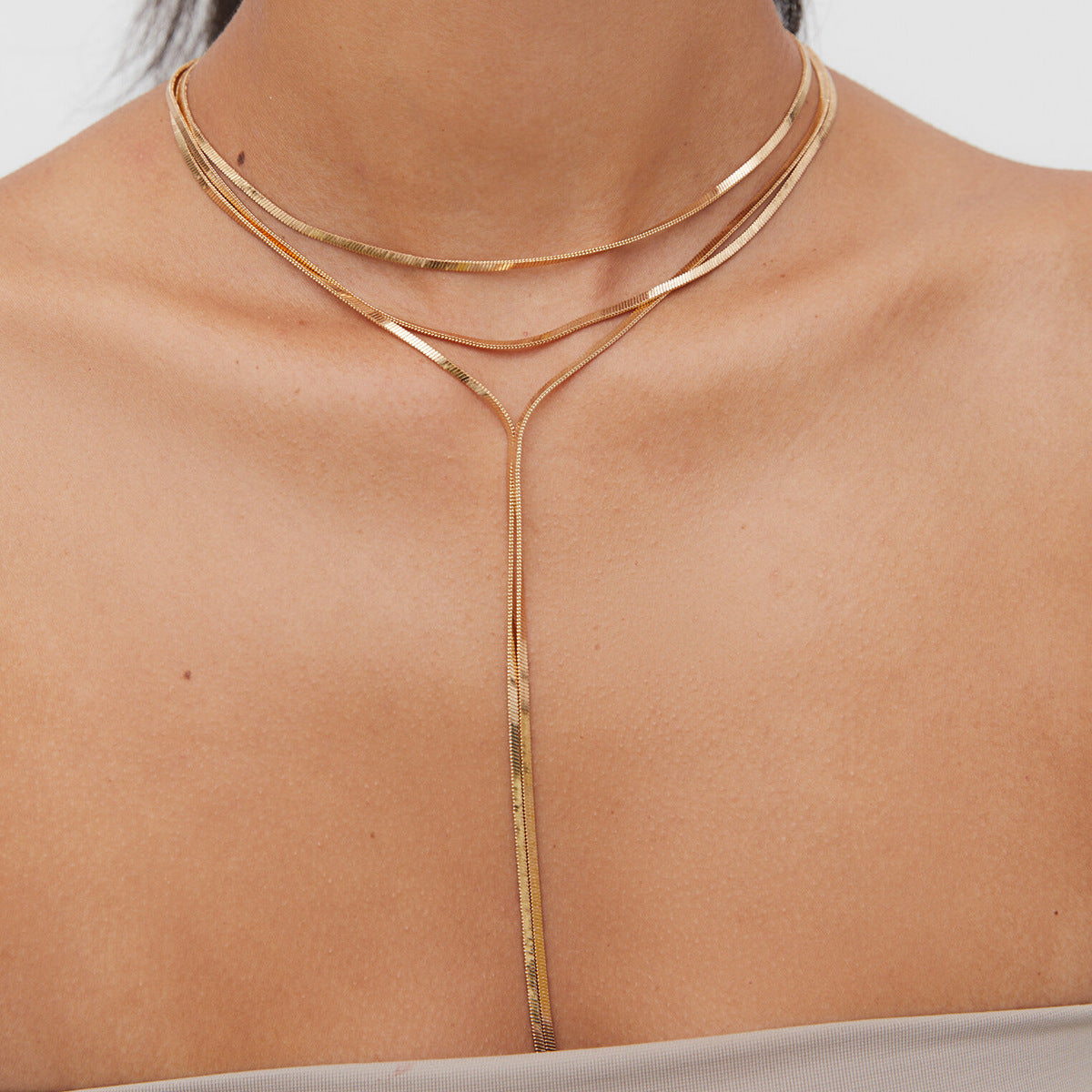 Layered Gold Statement Necklaces Set - Y2K Inspired Dainty Chains with Heart, Teardrop & Geometric Pendants for Trendy Women's Fashion