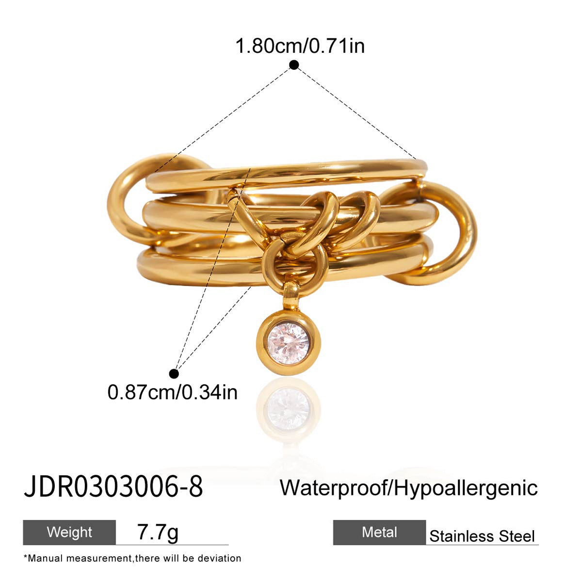 Gold Vintage Celestial Ring Set - Multi-Style Star Moon Pearl Statement Rings for Women