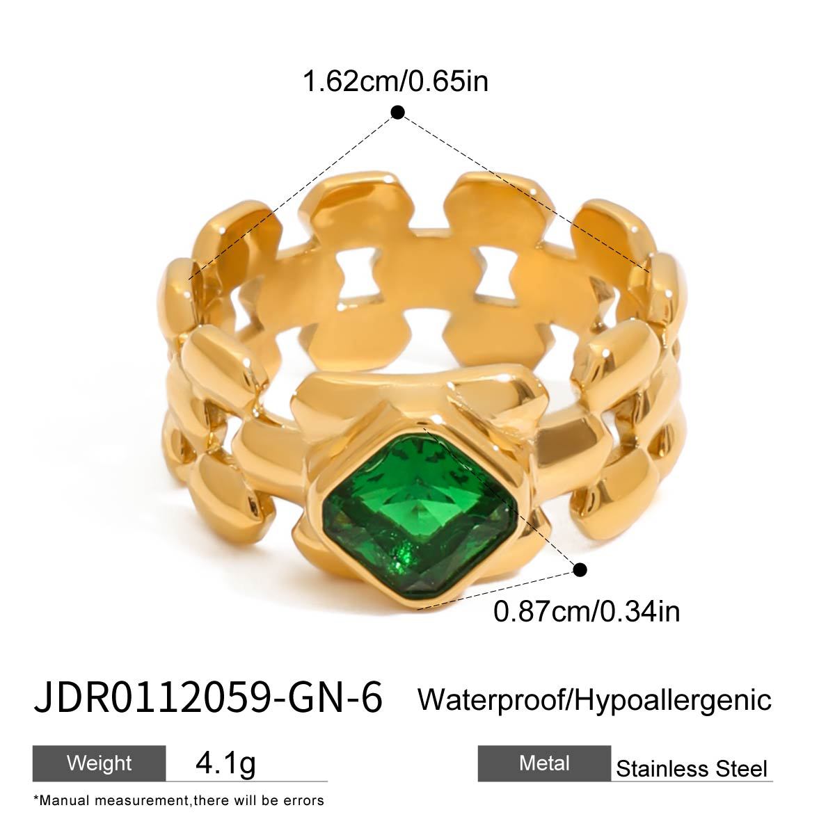 Vintage-Inspired Gold Ring Set - Mixed Gemstone, Pearl & Heart-Shaped Statement Rings for Women