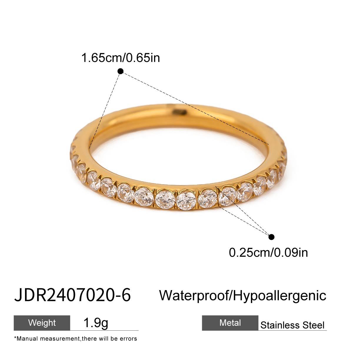 Chunky Gold Ring Set - Stackable Statement Rings with Textured & Crystal-Embellished Designs for Women