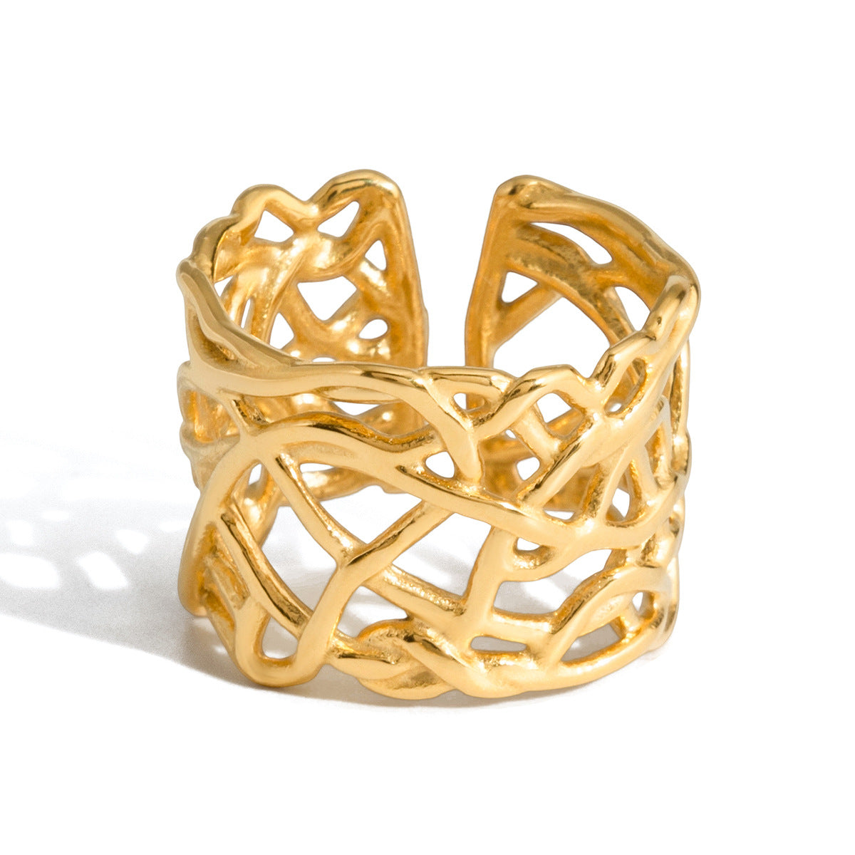 Gold Celestial Stackable Ring Set - Pearl Moon Sun Statement Jewelry for Women