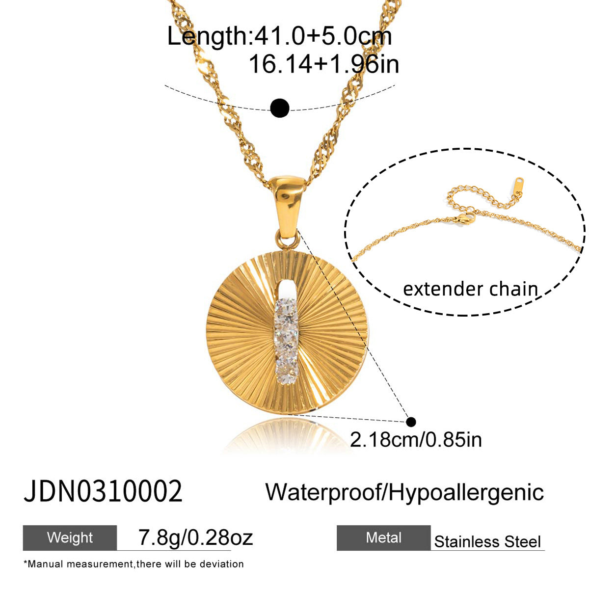 Gold Geometric Pendant Necklace Set - Minimalist Multi-Style Dainty Necklaces for Women