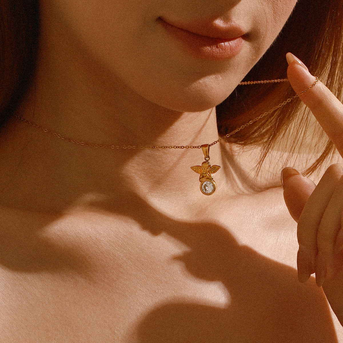 Gold Multi-Style Necklace Set - Pearl/Cross/Heart/Star Pendants (Snake/Curb Chain) Statement Jewelry for Women