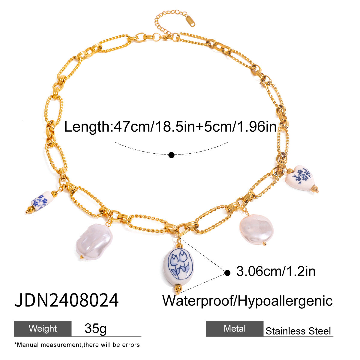 Gold Layered Ocean Theme Necklace Set - Shell/Starfish/Conch/Pearl Charms | Beach Nautical Statement Jewelry for Women