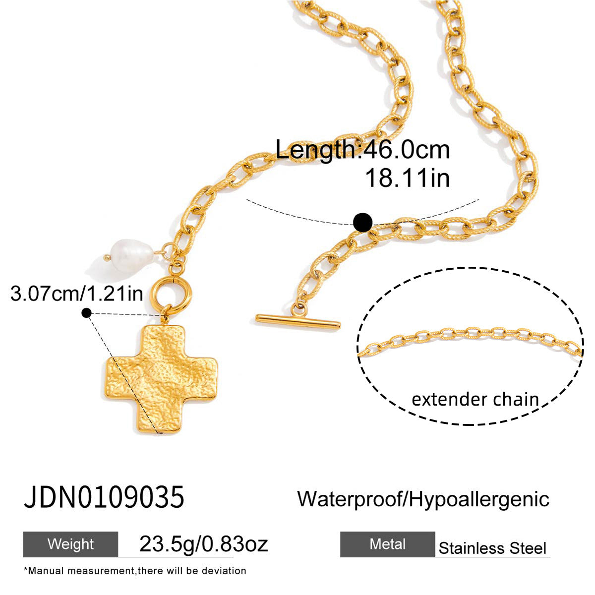 Gold Multi-Style Necklace Set - Pearl/Cross/Heart/Star Pendants (Snake/Curb Chain) Statement Jewelry for Women