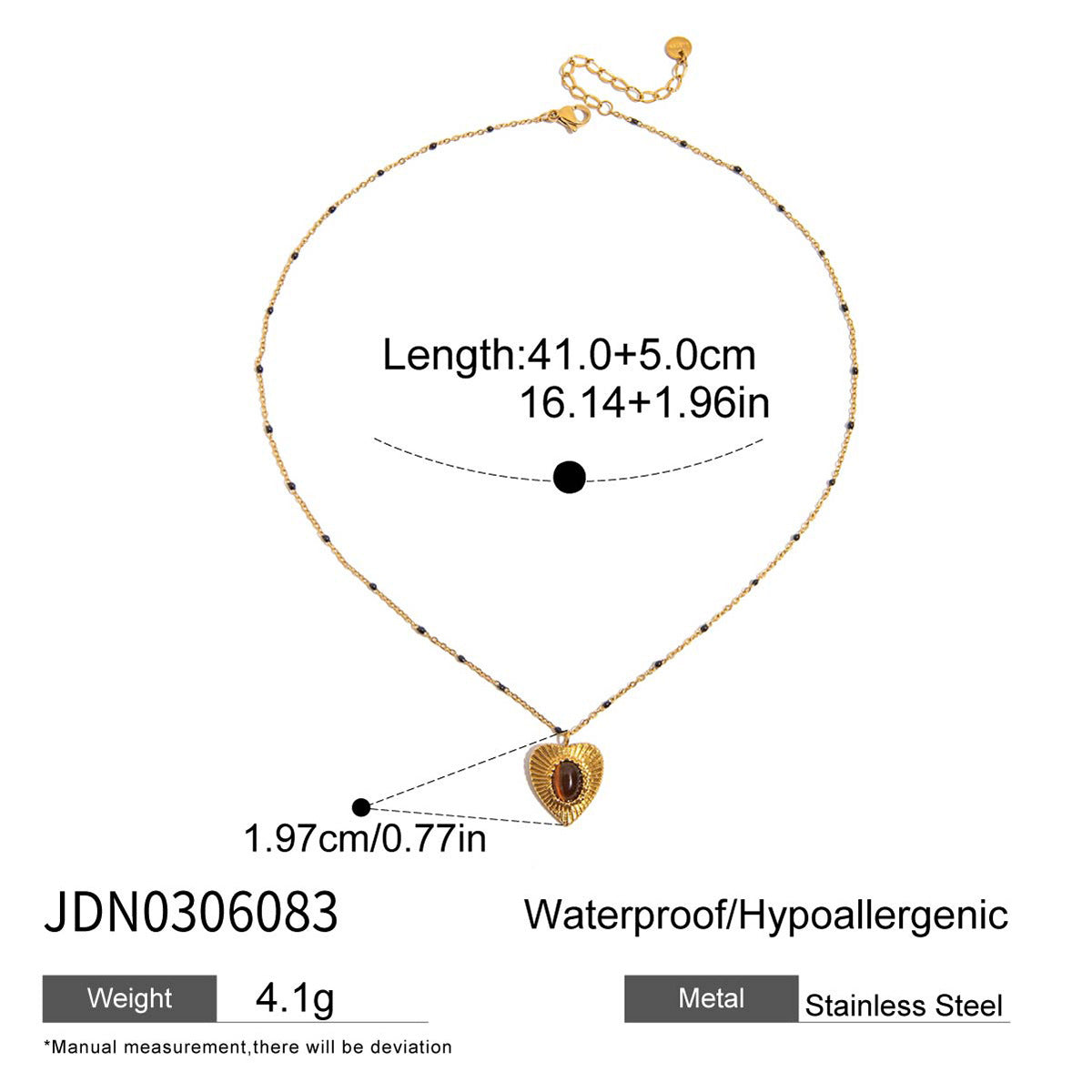 Gold Multi-Style Heart Pendant Necklace Set - CZ Gem Pearl Chain Statement Jewelry for Women